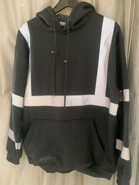 Men's Black Enhanced Visibility Softshell Hoodie